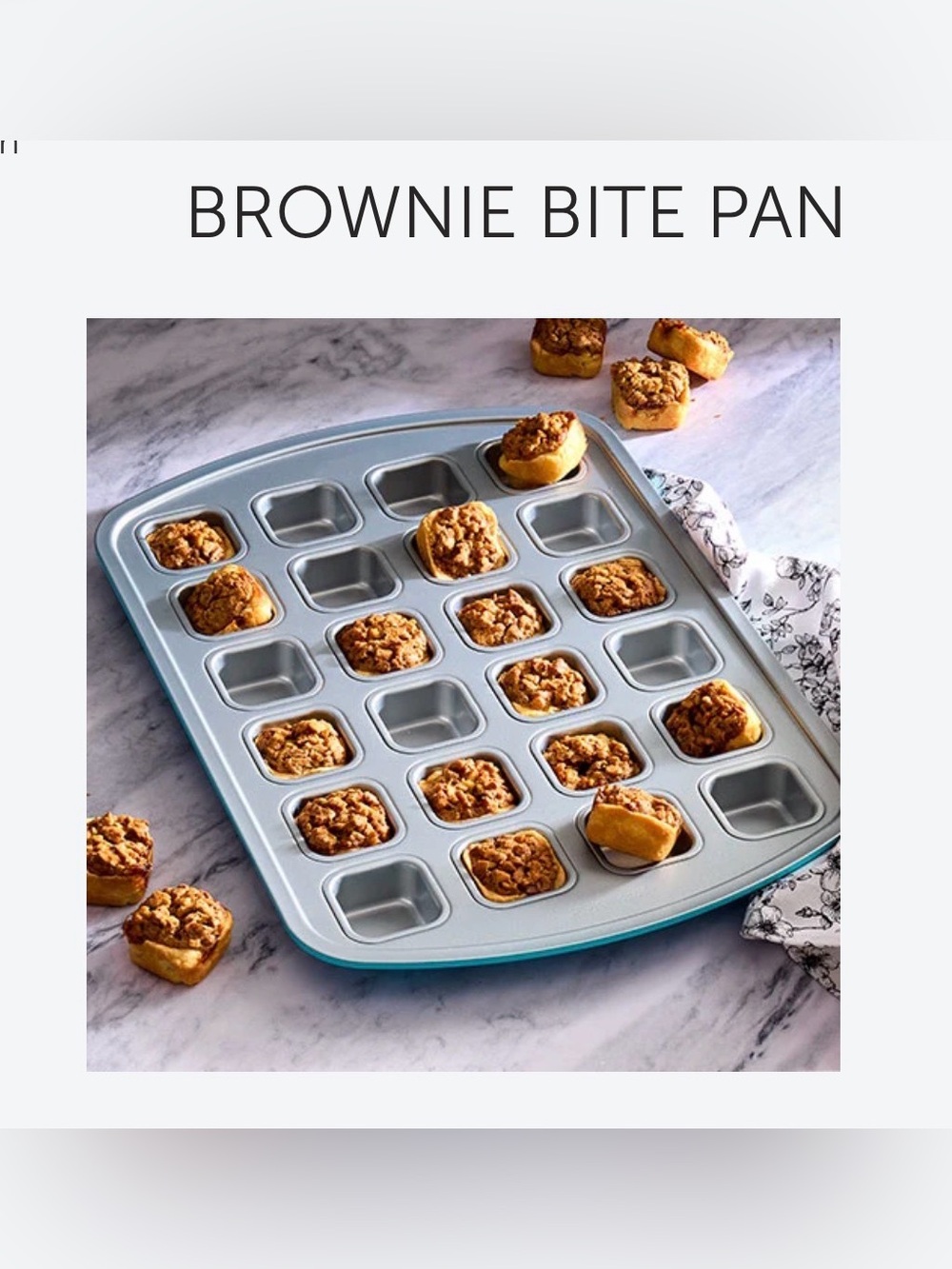Pampered Chef Brownie Bite Pan NWT